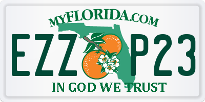 FL license plate EZZP23