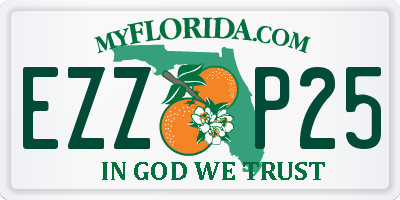 FL license plate EZZP25