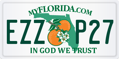 FL license plate EZZP27