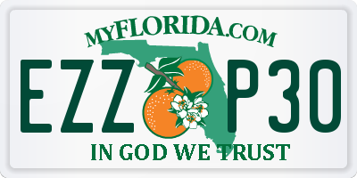 FL license plate EZZP30