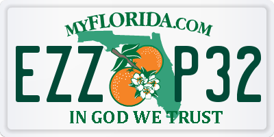 FL license plate EZZP32