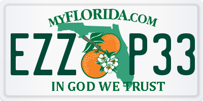 FL license plate EZZP33