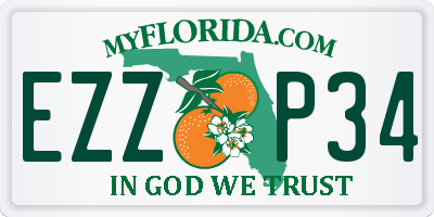 FL license plate EZZP34