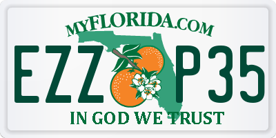 FL license plate EZZP35