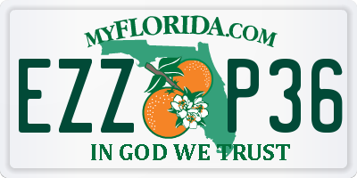 FL license plate EZZP36