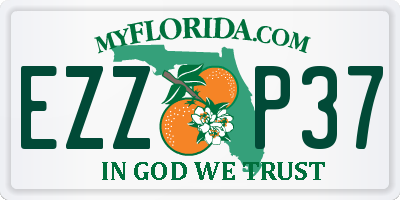 FL license plate EZZP37