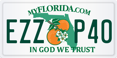 FL license plate EZZP40