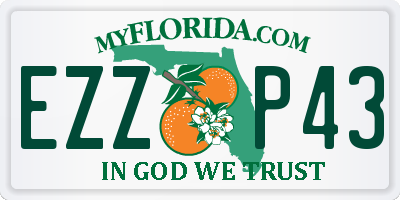 FL license plate EZZP43