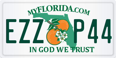 FL license plate EZZP44