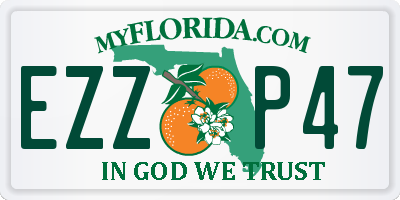 FL license plate EZZP47