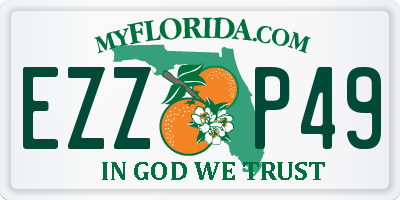 FL license plate EZZP49