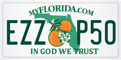 FL license plate EZZP50