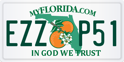 FL license plate EZZP51