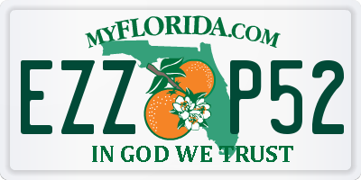 FL license plate EZZP52