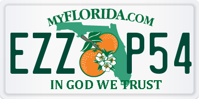 FL license plate EZZP54