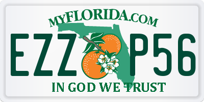 FL license plate EZZP56