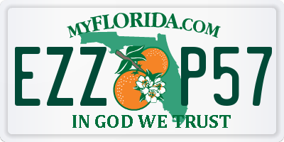 FL license plate EZZP57