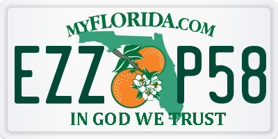 FL license plate EZZP58