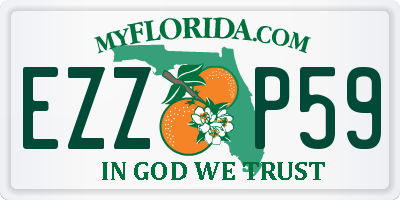 FL license plate EZZP59