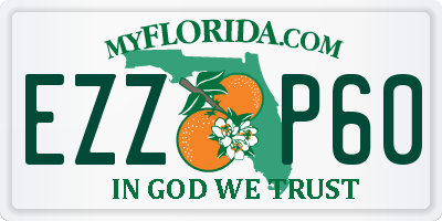 FL license plate EZZP60