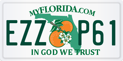 FL license plate EZZP61