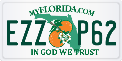 FL license plate EZZP62