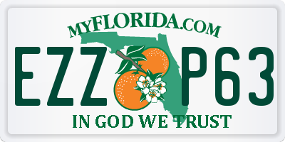 FL license plate EZZP63