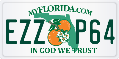 FL license plate EZZP64