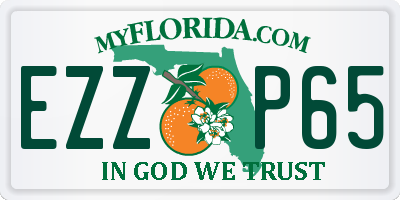 FL license plate EZZP65