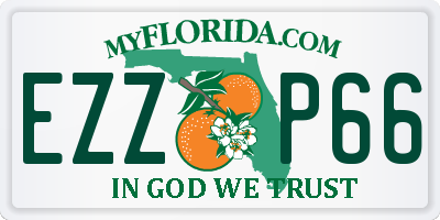 FL license plate EZZP66