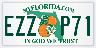 FL license plate EZZP71