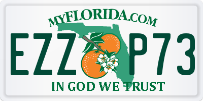 FL license plate EZZP73