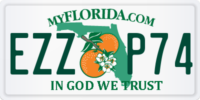 FL license plate EZZP74