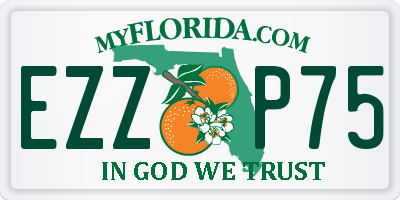 FL license plate EZZP75