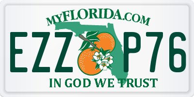 FL license plate EZZP76