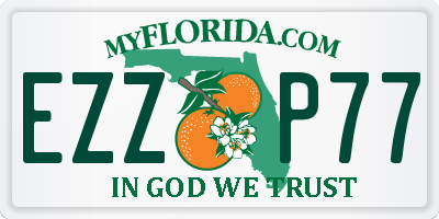 FL license plate EZZP77