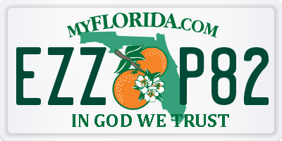 FL license plate EZZP82