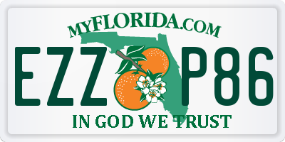 FL license plate EZZP86