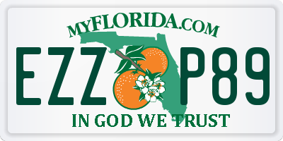 FL license plate EZZP89