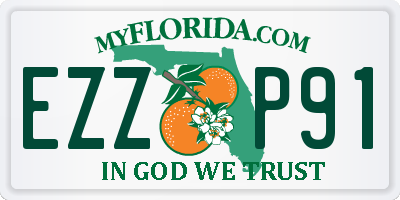 FL license plate EZZP91