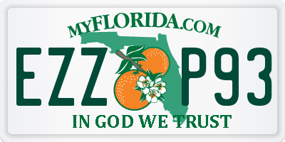 FL license plate EZZP93