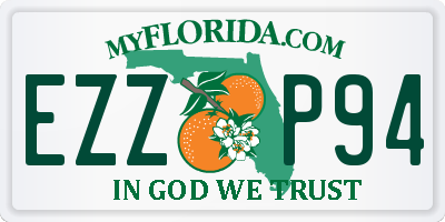 FL license plate EZZP94