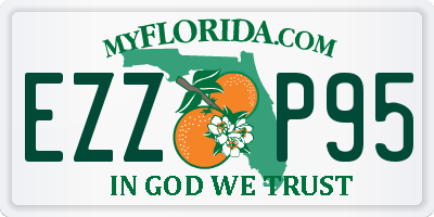 FL license plate EZZP95