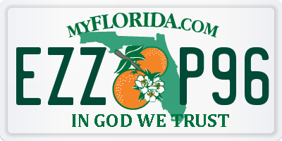 FL license plate EZZP96