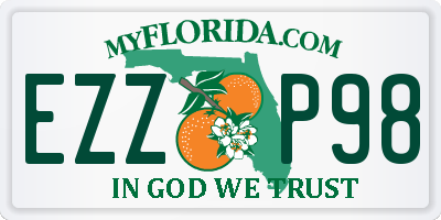 FL license plate EZZP98