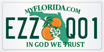 FL license plate EZZQ01