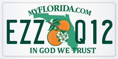 FL license plate EZZQ12