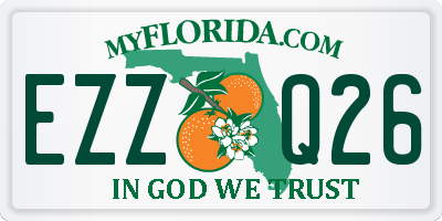 FL license plate EZZQ26