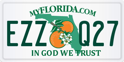 FL license plate EZZQ27