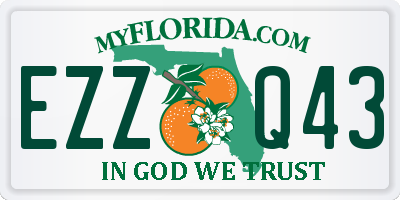 FL license plate EZZQ43